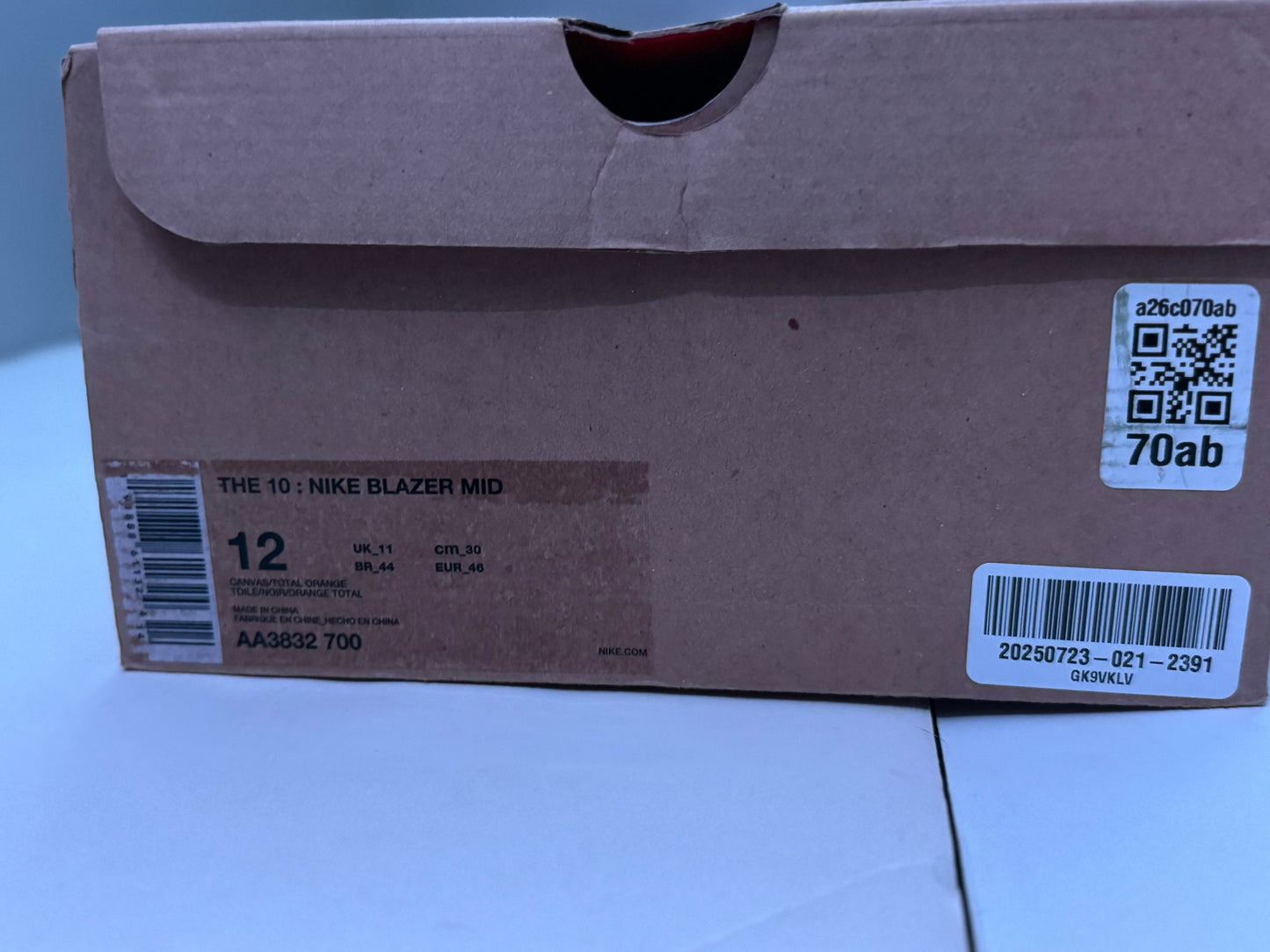 Nike Off-White x Blazer Mid Men's Size 12 'All Hallows Eve'